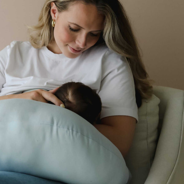 Snuggle Me Organic - Feeding Support Nursing Pillow - Bluebell