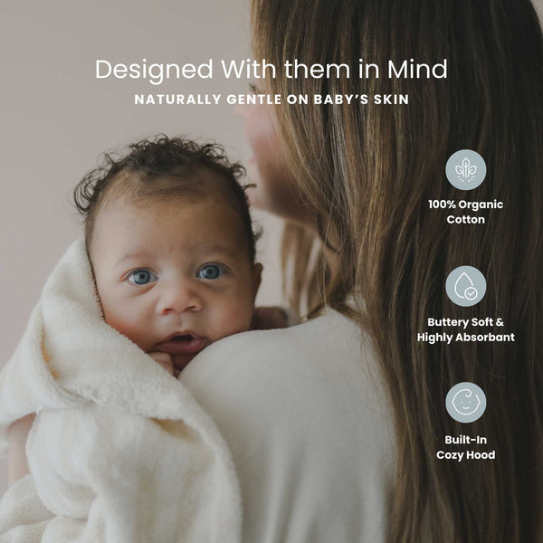 Snuggle Me Organic - Hooded Towel | Natural