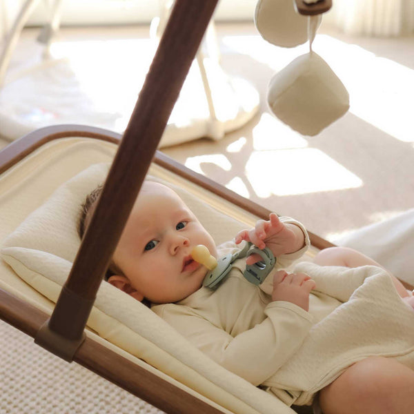 Snuggle Me Organic - Infant Rocker - Natural/Walnut