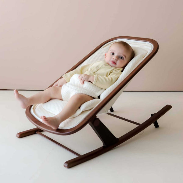 Snuggle Me Organic - Infant Rocker - Natural/Walnut