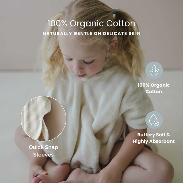 Snuggle Me Organic - Poncho Towel | Natural
