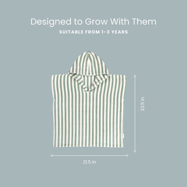 Snuggle Me Organic - Poncho Towel | Slate