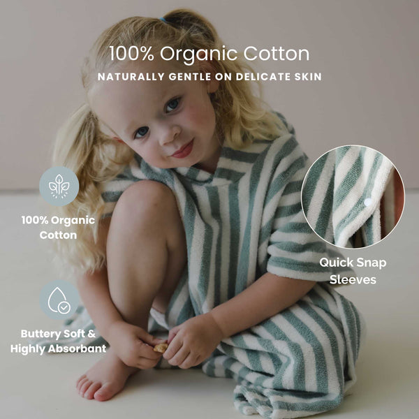 Snuggle Me Organic - Poncho Towel | Slate