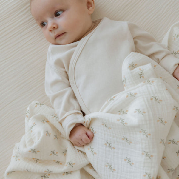 SoftSpot - Organic Cotton Soft Swaddle - Mulberry