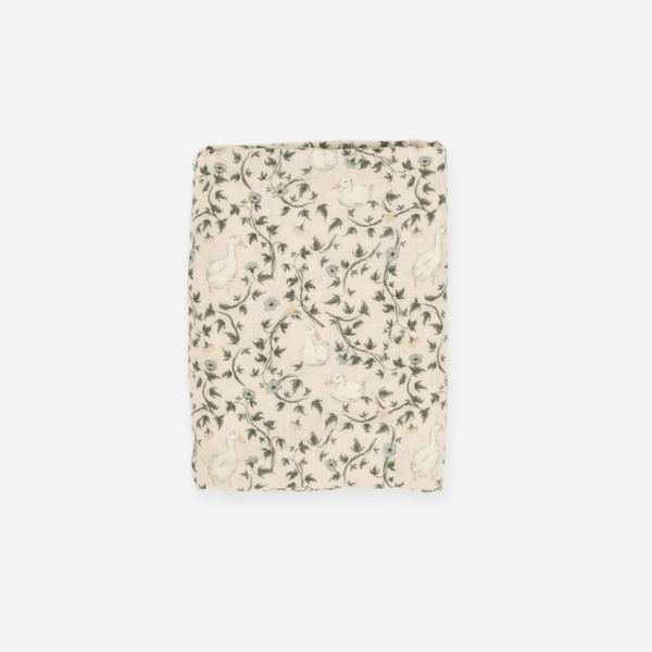 Solange Pilote - Muslin Swaddle Blanket - Vintage Goose