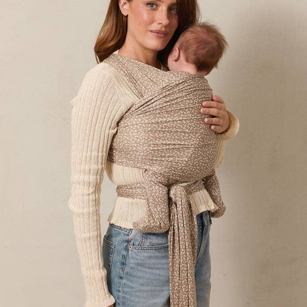 Solly Baby - Cream Floral Wrap