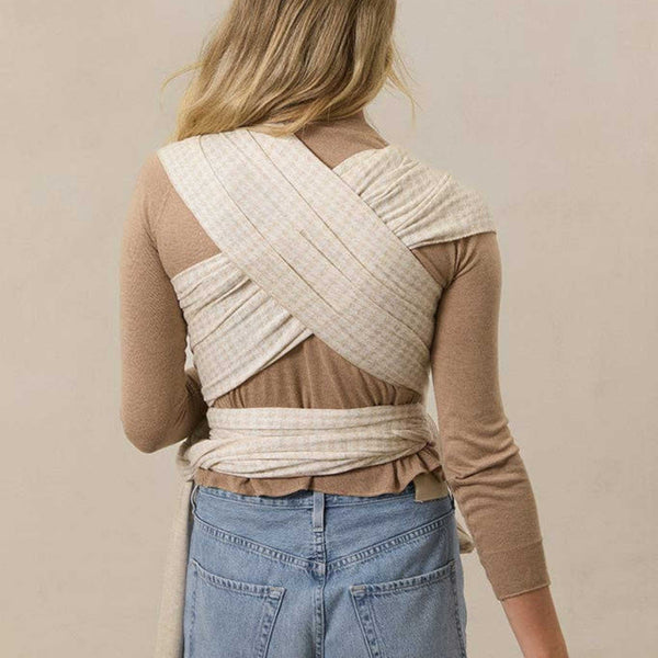 Solly Baby - Cream Houndstooth Wrap