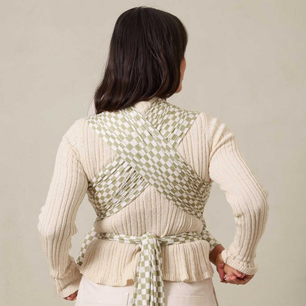Solly Baby Wrap - Sage Chequer