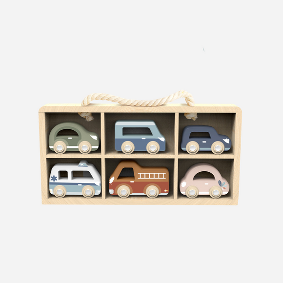 Speedy Monkey - Car Display Case with 6 Vehicles