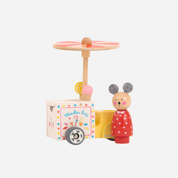 Speedy Monkey - Ice Cream Tricycle The Big Family - Moulin Roty