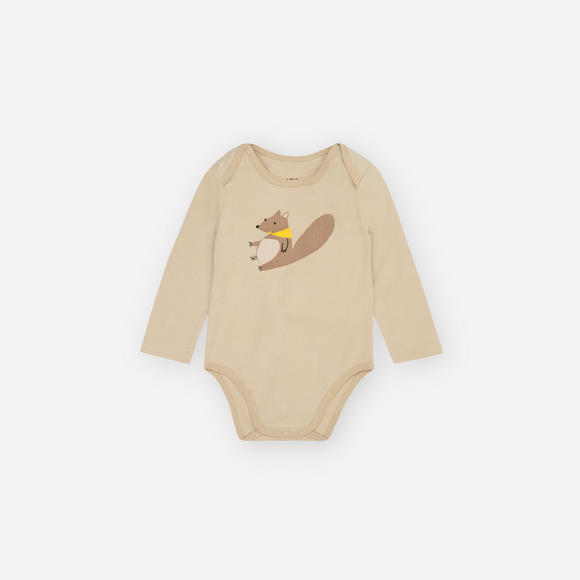 Mon Coeur - Squirrel Baby Bodysuit