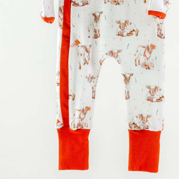 Nola Tawk - Texas' Most Valuable Calf Cotton Pajama - Zip Up
