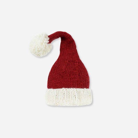 The Blueberry Hill - Hand Knit Organic Cotton Baby Santa Hat