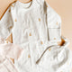 The Blueberry Hill - Knit Sleep Gown Hat Teddy Bear Blue Baby Newborn Gift