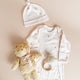 The Blueberry Hill - Knit Sleep Gown Hat Teddy Bear Pink Baby Shower Gift