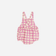 The Bonnie Mob - Scooter Bubble Romper - Pink Checker