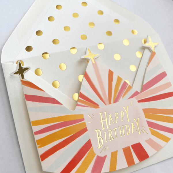 The First Snow - Happy Birthday Crown - Greeting Card