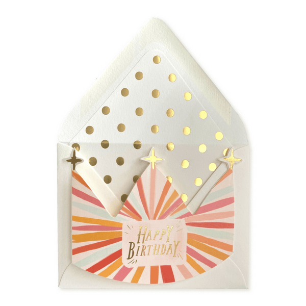 The First Snow - Happy Birthday Crown - Greeting Card