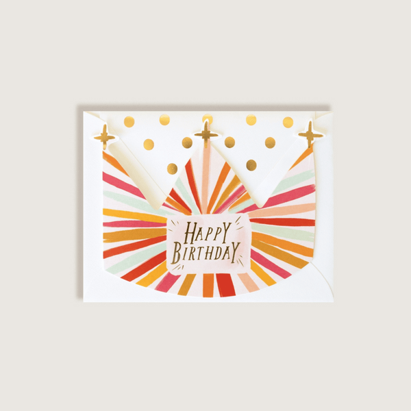 The First Snow - Happy Birthday Crown - Greeting Card