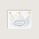 The First Snow - Welcome Little Prince Crown Baby Greeting Card