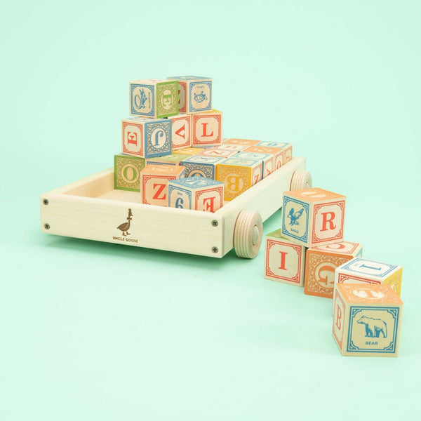 Uncle Goose - Uncle Goose Classic ABC Blocks with Wagon