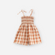 PLAY UP - Smocked Vichy Woven Jumpsuit - Scent
