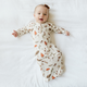 goumikids - Viscose Bamboo + Organic Cotton Convertible Gown - Toadstool