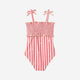 WHEAT - Selma Swimsuit - Red Stripe Flowers