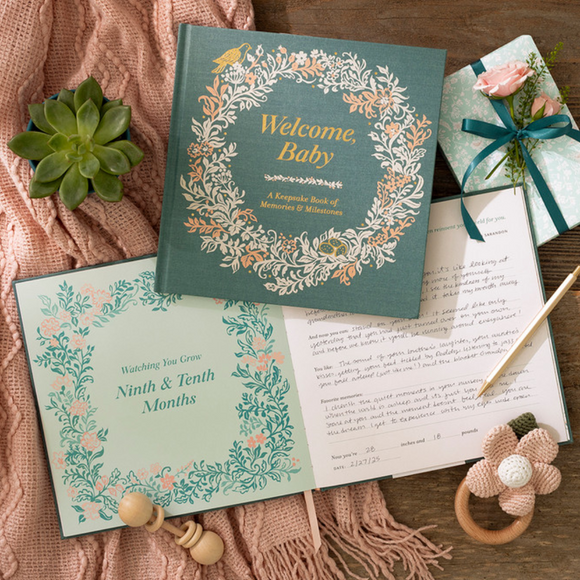 Welcome Baby Keepsake Book for Memories & Milestones