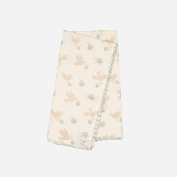 Wild Wawa - Crochet Trim Swaddle