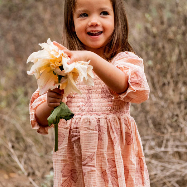 Wild Wawa - Ivy Dress - Vintage Bows / Dusty Pink