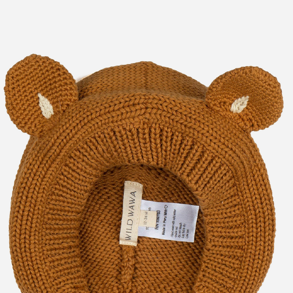 Wild Wawa - Knitted Bear Bonnet