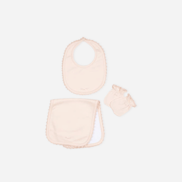 Wild Wawa - Matching Bib, Mittens & Burp Cloth Set