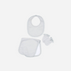 Wild Wawa - Matching Bib, Mittens & Burp Cloth Set