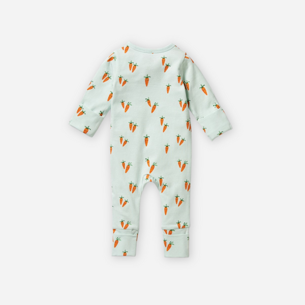 Wilson and Frenchy - Cute Carrots Organic Zipsuit with Feet