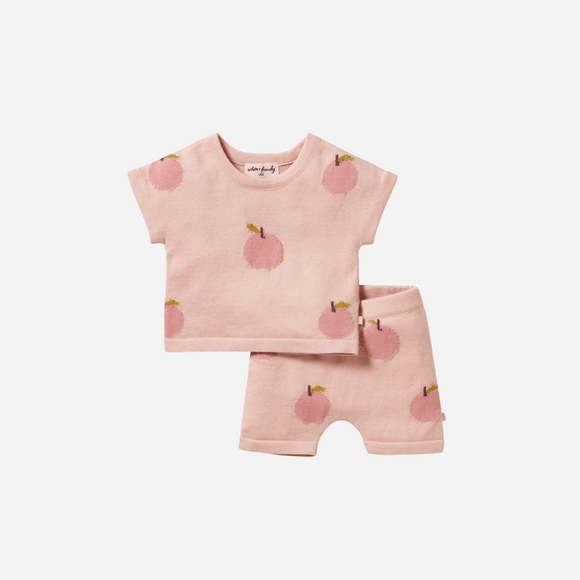 Wilson and Frenchy - Just Peachy Organic Knitted Set