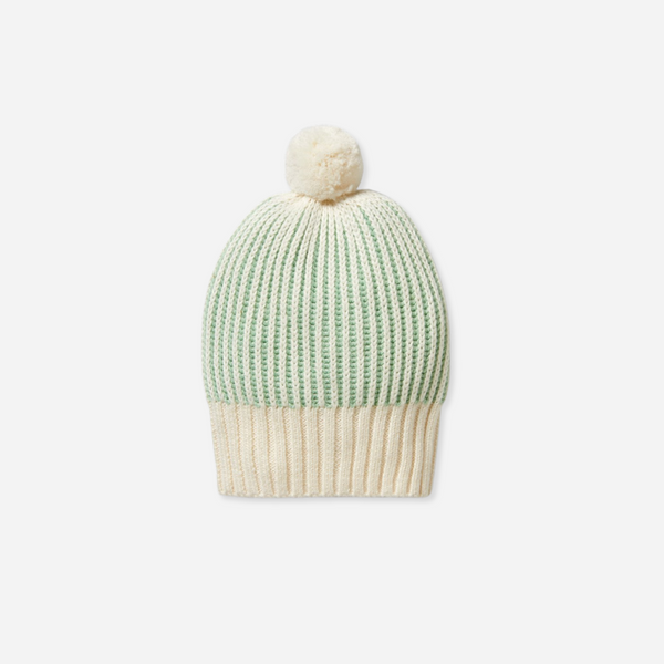 Wilson and Frenchy - Mint Green Knitted Ribbed Hat