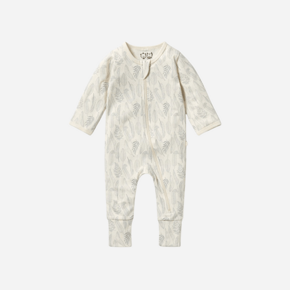 Wilson and Frenchy - New Leaf Organic Zipsuit with Feet