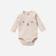 Wilson and Frenchy - Organic Bear Rib Long Sleeved Bodysuit - Dusty Rose
