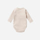 Wilson and Frenchy - Organic Bear Rib Long Sleeved Bodysuit - Dusty Rose