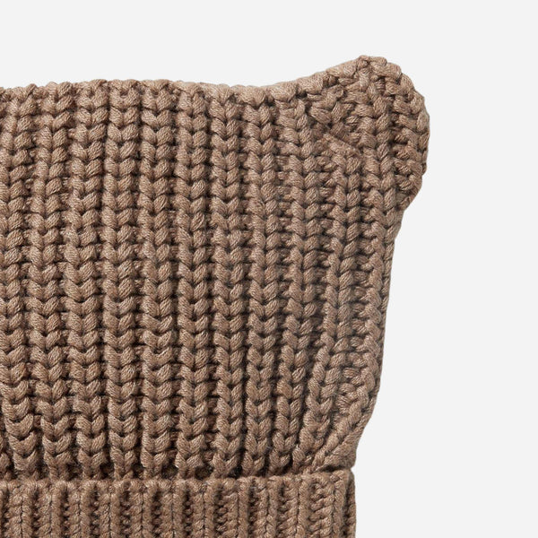 Wilson and Frenchy - Organic Knitted Bear Hat - Coco Speckle