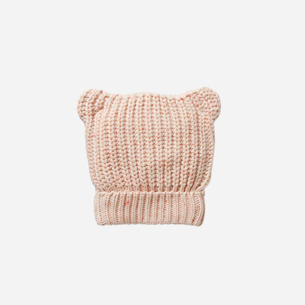 Wilson and Frenchy - Organic Knitted Bear Hat - Fairy Floss