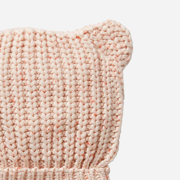Wilson and Frenchy - Organic Knitted Bear Hat - Fairy Floss