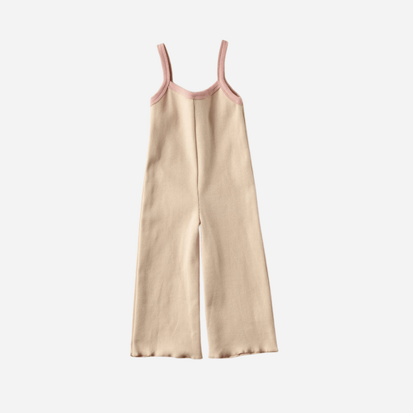 Winnie & Crew  - Eloise Ribbed Jumpsuit in Cream