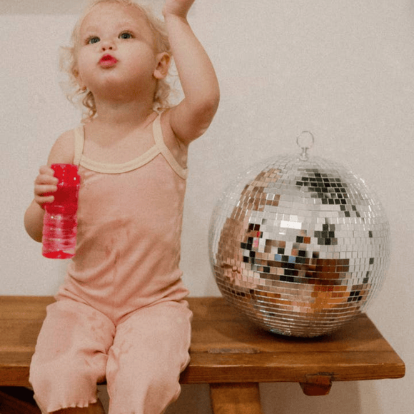 Winnie & Crew  - Eloise Ribbed Jumpsuit in Pink