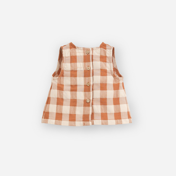 PLAY UP - Woven Blouse with Vichy Pattern - Scent