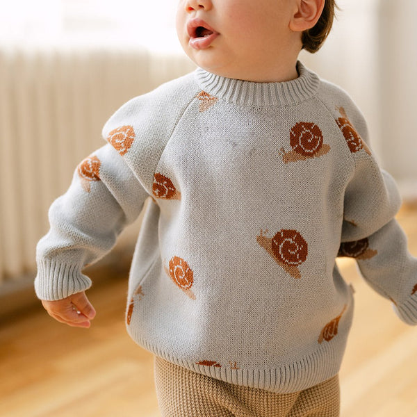 Dear Hayden - Snail Jacquard Sweater