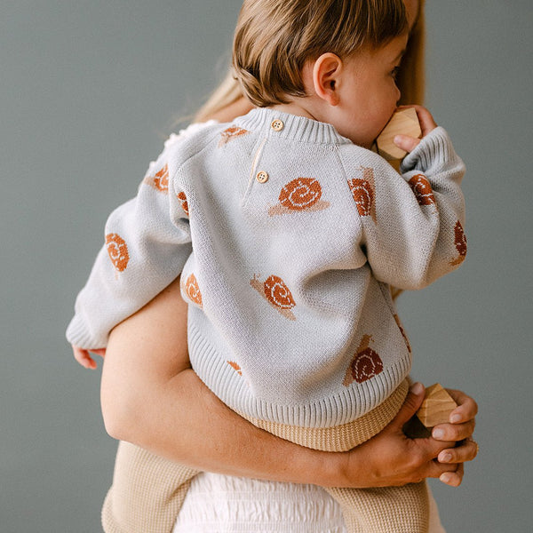 Dear Hayden - Snail Jacquard Sweater