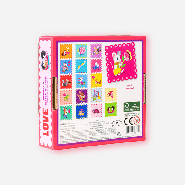 eeBoo - Love Little Square Memory Game