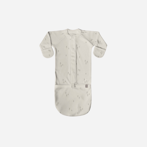 goumikids - 24 Hour Convertible Sleeper Baby Gown - Alpine